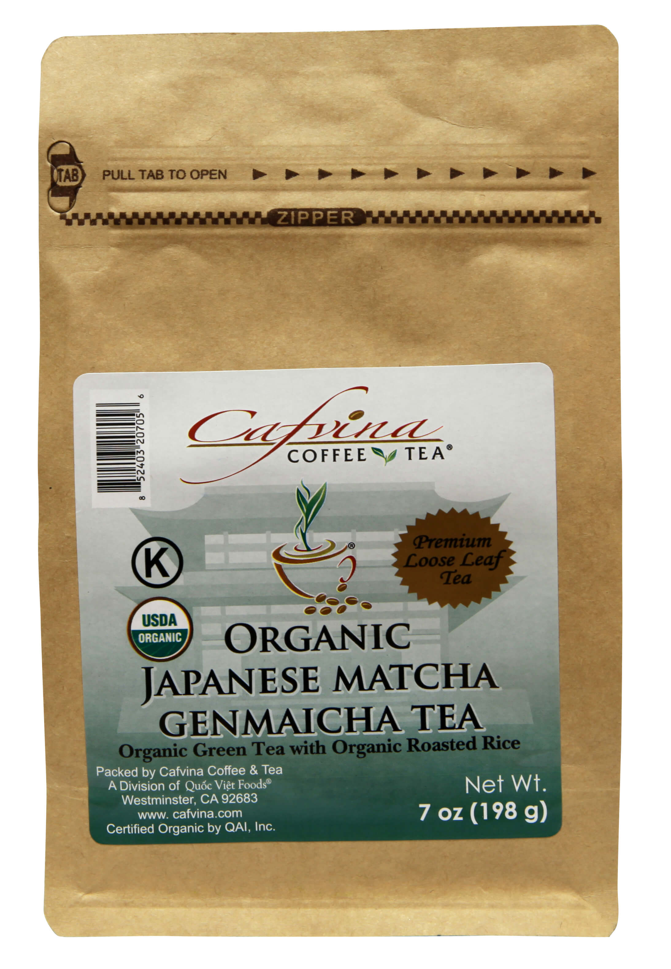 Organic Japanese Matcha Genmaicha Tea